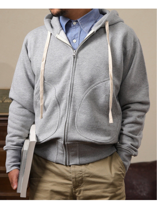 Non stock Olderbest Other - 17.5 oz Terry Cloth Zip-Up Hoodie Gray Bronson Non Stock Mfg. Co. 42